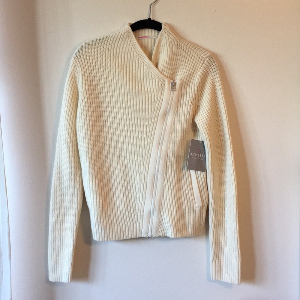 Athleta Merino Stowe Sweater XS NWT